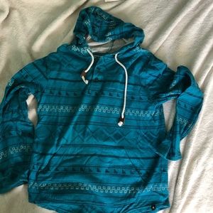 Hurley Teal Hoodie Sweater